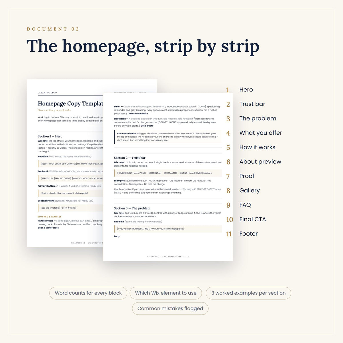 Wix Website Template Copy Kit, Landing Page Template & Wix Website Design Content, Homepage About Services for Small Bus