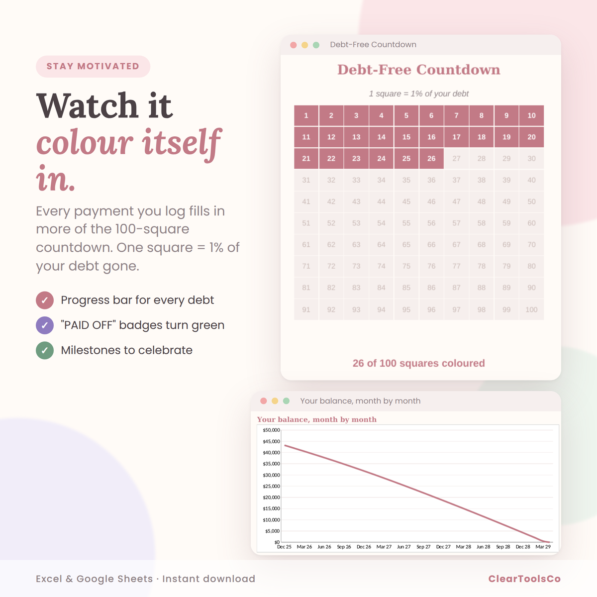 Debt Payoff Tracker Excel & Google Sheets, Debt Snowball Avalanche Spreadsheet, Credit Card Payoff, Debt Free Planner, Mortgage Calculator