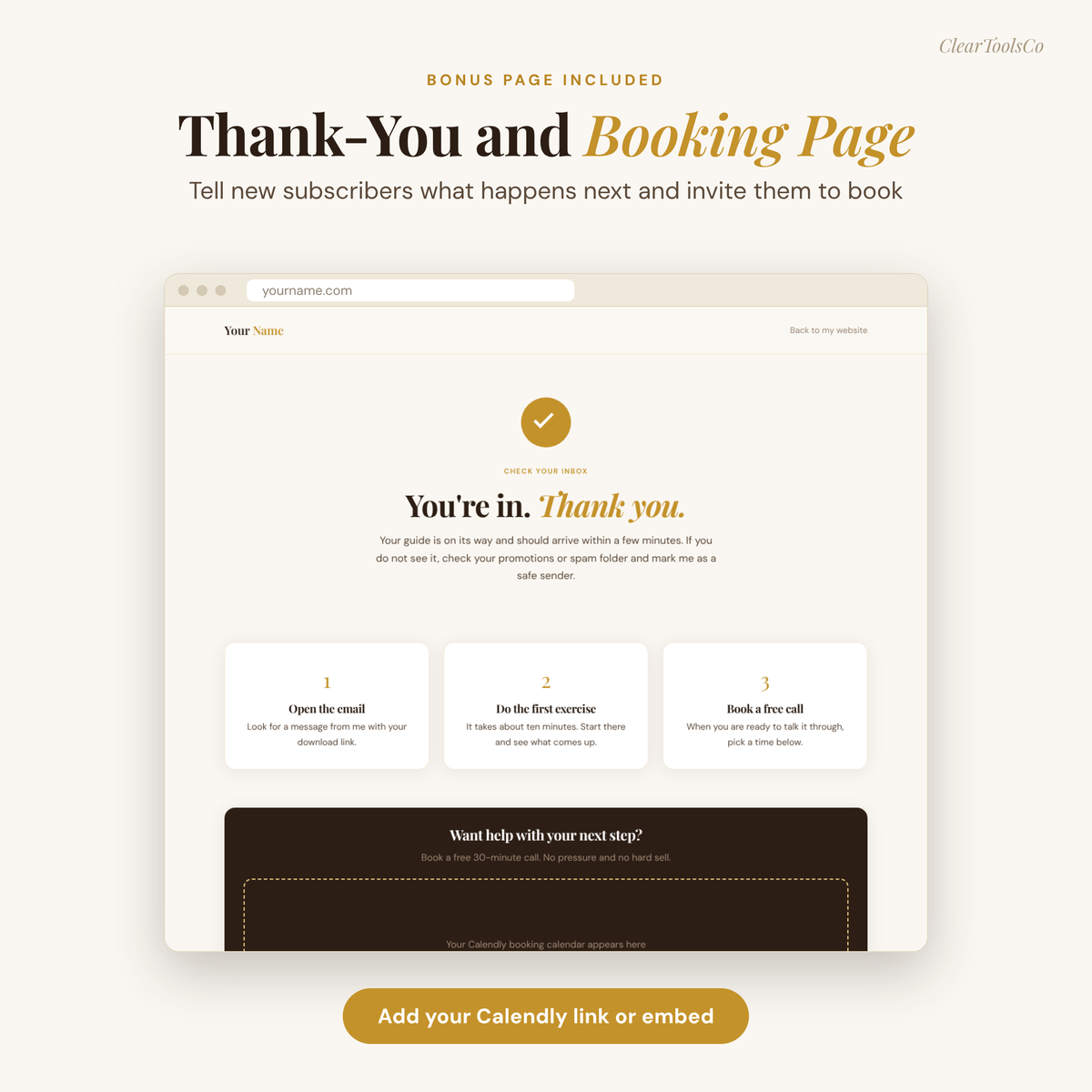 Coaching Website Template | HTML Life Coach Website + Opt-In & Thank-You Pages | For Coaches, Therapists, Consultants | No Monthly Fee