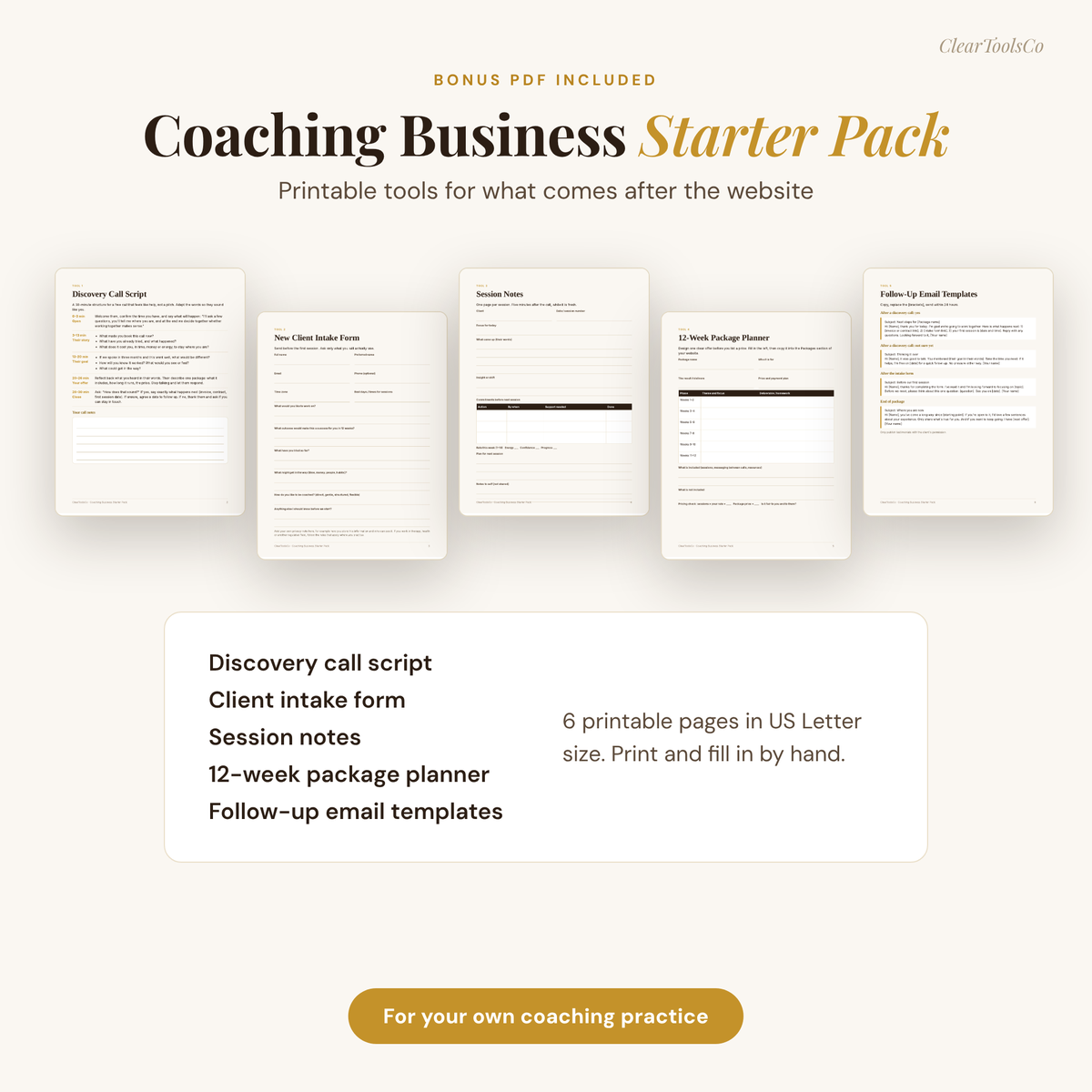 Coaching Website Template | HTML Life Coach Website + Opt-In & Thank-You Pages | For Coaches, Therapists, Consultants | No Monthly Fee