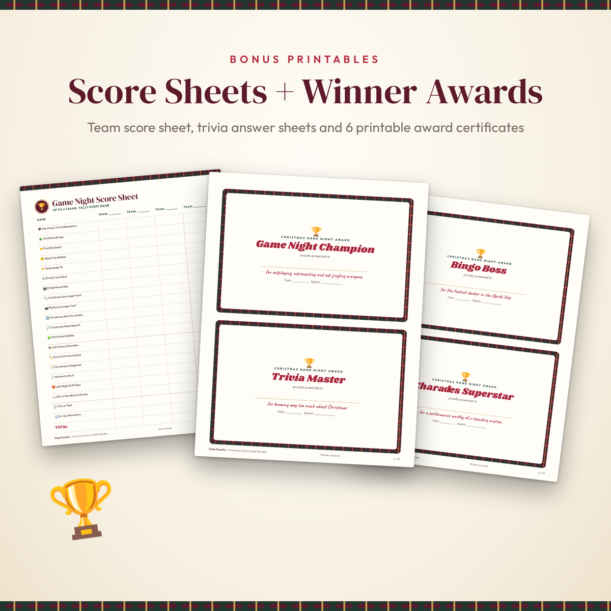 Christmas Party Games for Adults, Christmas Game Bundle, Printable and TV Zoom Edition, Office Party Games, Family Trivia and Bingo