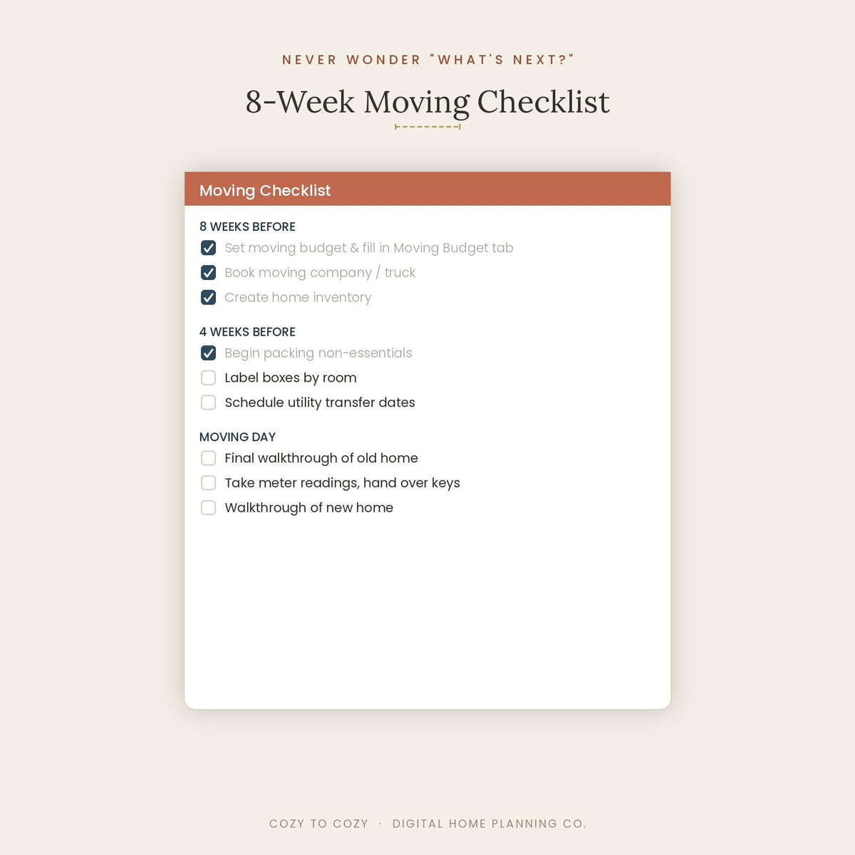 Home Renovation Budget Tracker, Moving Budget Planner, Google Sheets