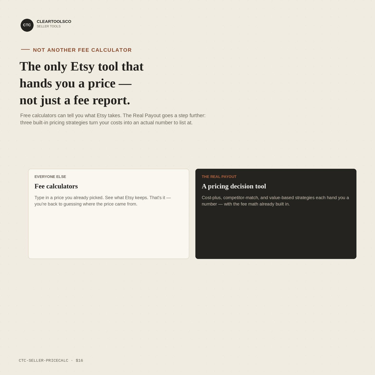 The Real Payout: Interactive Etsy Pricing and Profit Calculator, Fee Calculator Tool, Digital Download Shop Price Planne