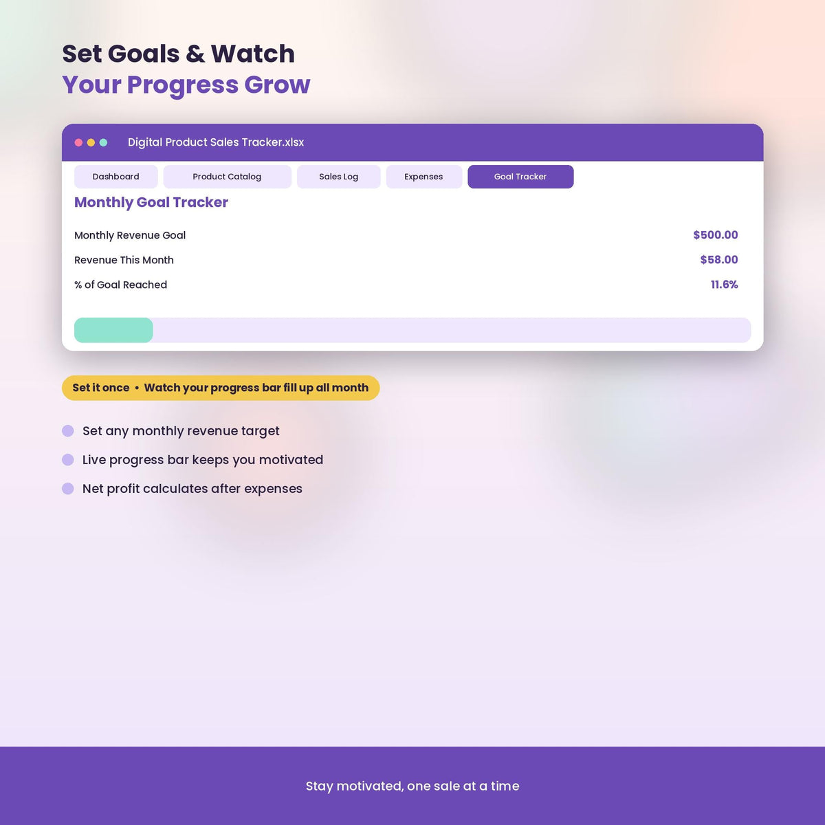 Etsy Seller Income Tracker | Sales & Profit Spreadsheet Template | Small Business Planner | Excel Google Sheets Download
