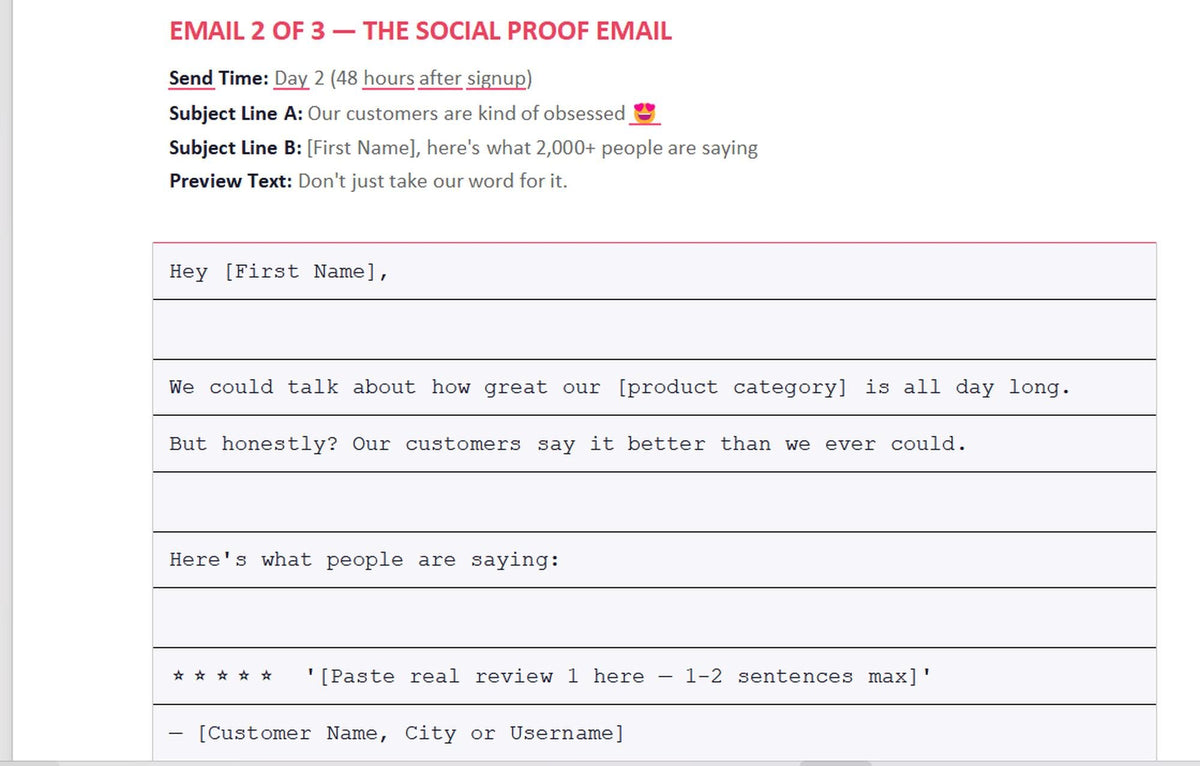 Email Marketing Templates | Ecommerce Email Sequence Kit | Abandoned Cart Welcome Win-Back Flash Sale | Shopify Klaviyo