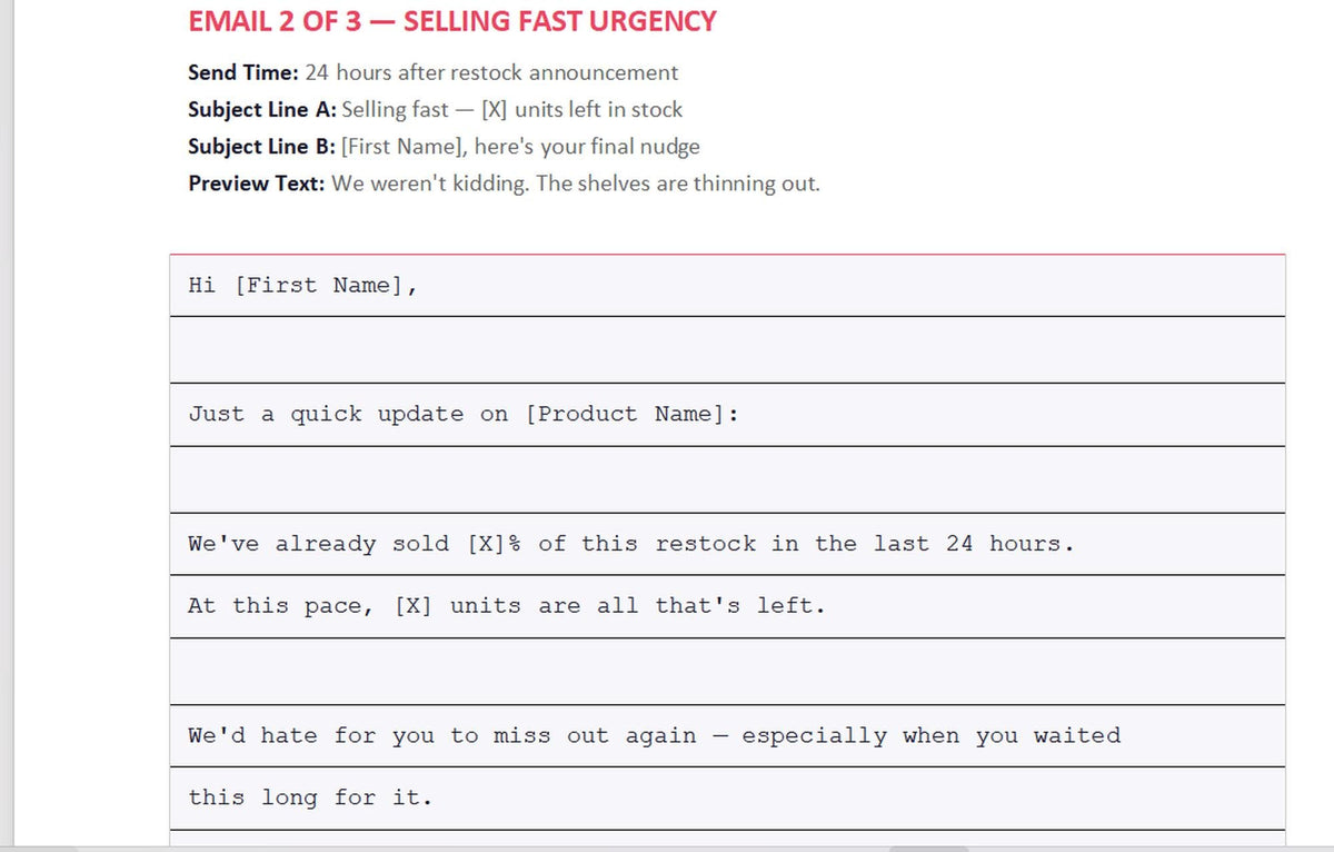 Email Marketing Templates | Ecommerce Email Sequence Kit | Abandoned Cart Welcome Win-Back Flash Sale | Shopify Klaviyo