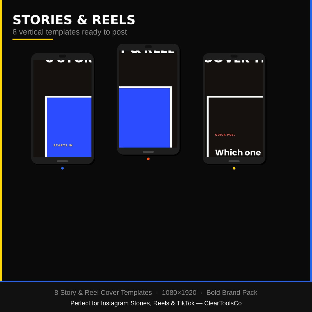 Canva Social Media Templates Bundle | Instagram Template Canva | Social Media Posts, Stories, Pinterest, LinkedIn | Bold