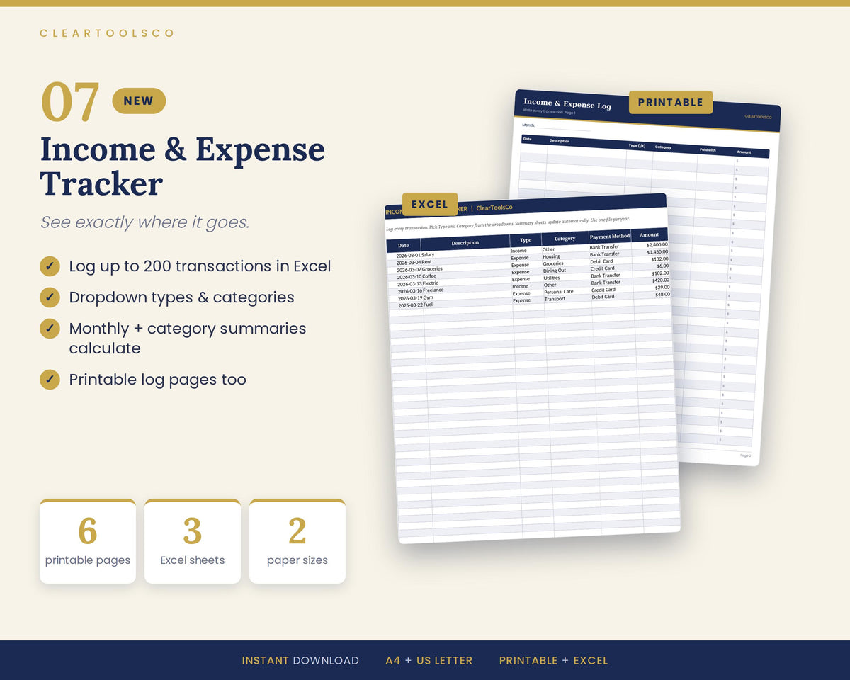 Budget Planner Bundle | Personal Finance Planner | Debt Payoff Tracker, Savings Challenge, Bill Tracker | Printable Exce