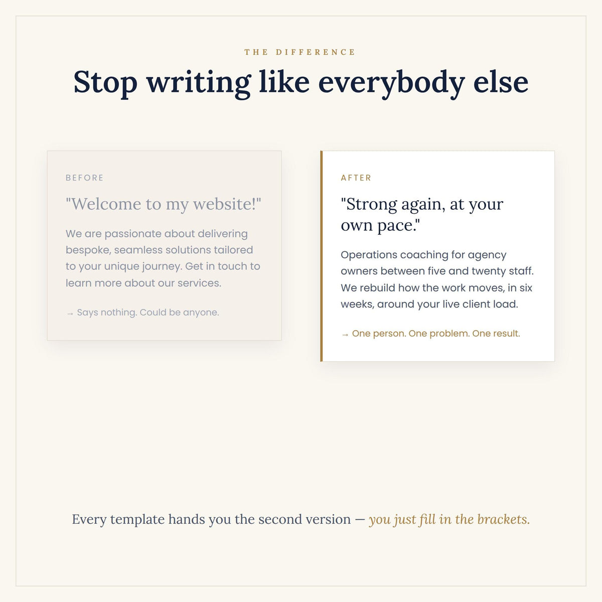 Wix Website Template Copy Kit, Landing Page Template & Wix Website Design Content, Homepage About Services for Small Bus
