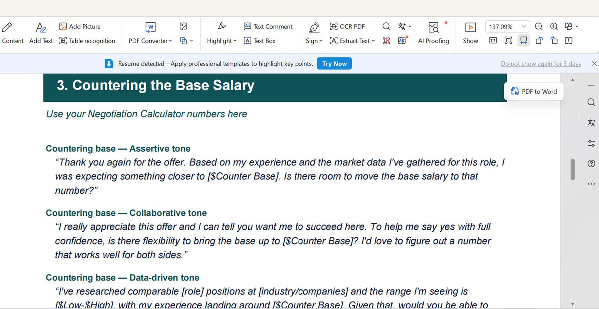 Resume Template & Interview Prep Kit | STAR Answer Builder, 120 Question Bank, Salary Negotiation Scripts | Excel + Goog