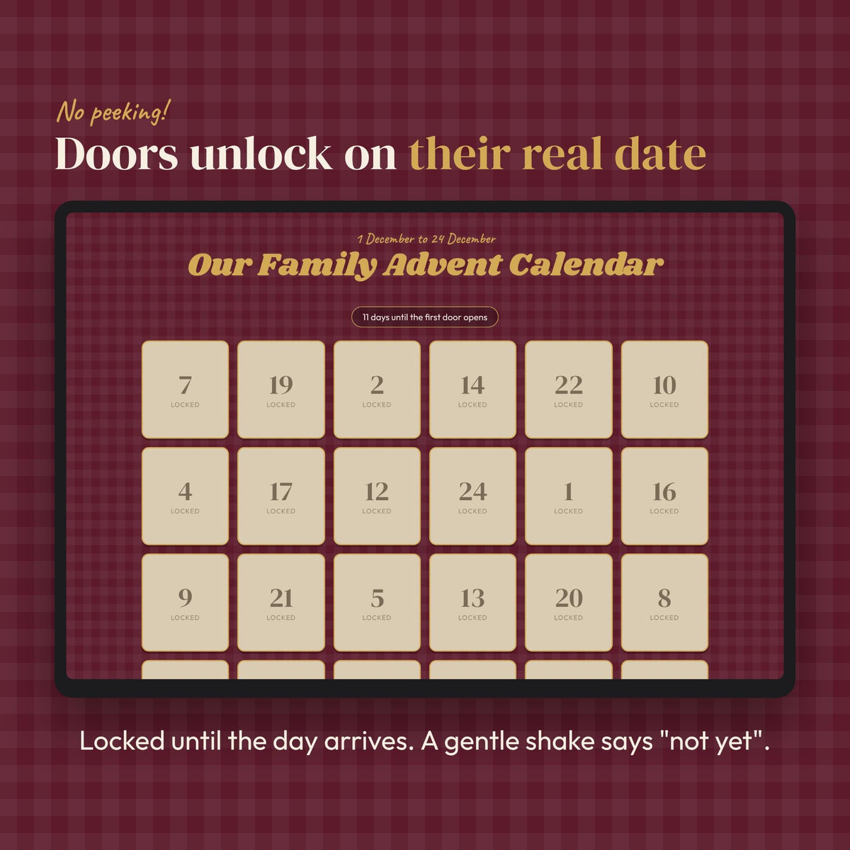 Printable Advent Calendar Activity Cards, Editable Digital Advent Calendar, Family and Adult Self Care Christmas Countdo