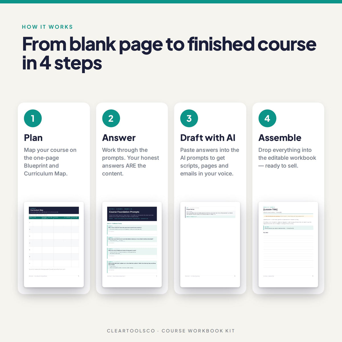 Course Workbook Template, 360 Writing Prompts & ChatGPT AI Prompts, Curriculum Planner, Online Course Creator, Coaching 