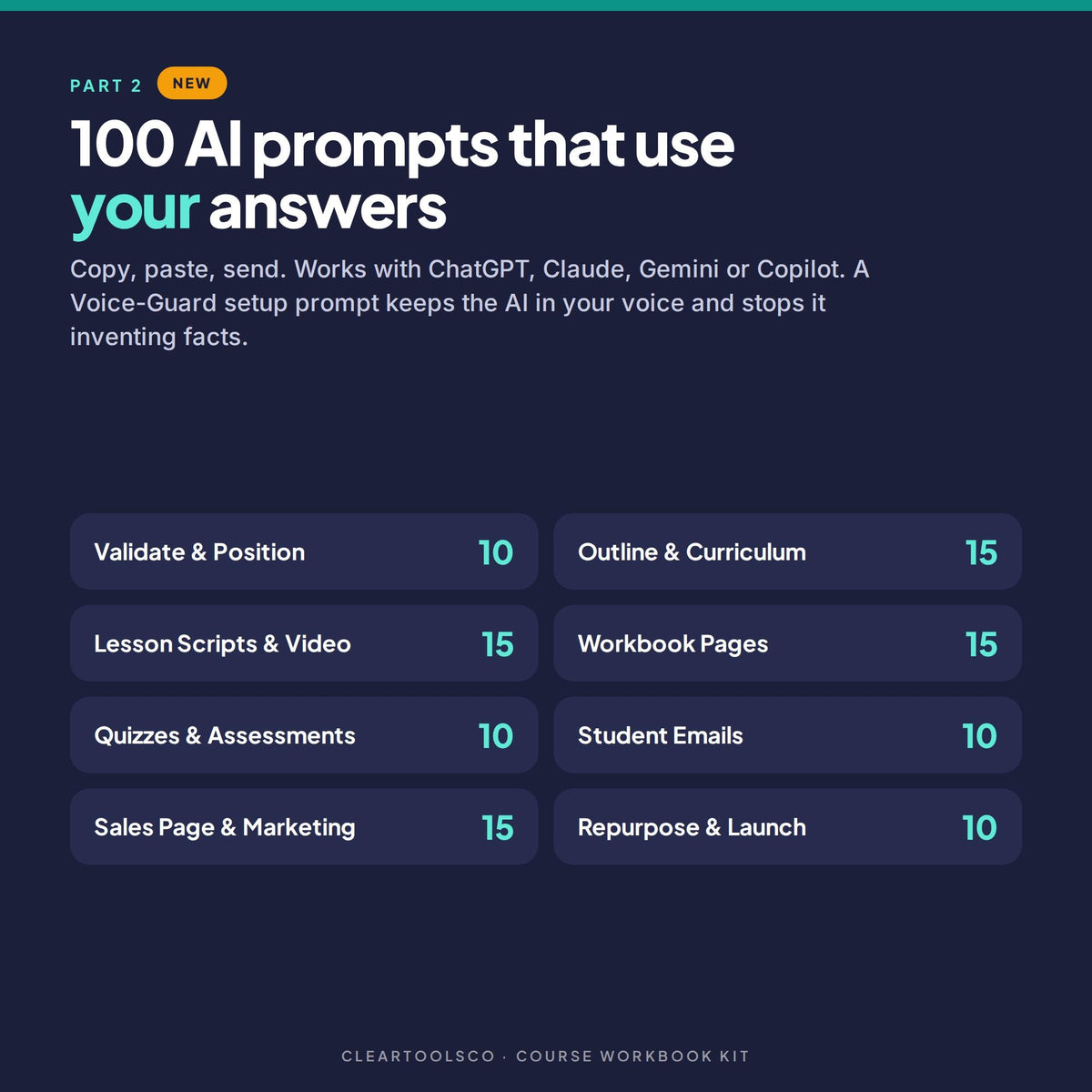 Course Workbook Template, 360 Writing Prompts & ChatGPT AI Prompts, Curriculum Planner, Online Course Creator, Coaching 