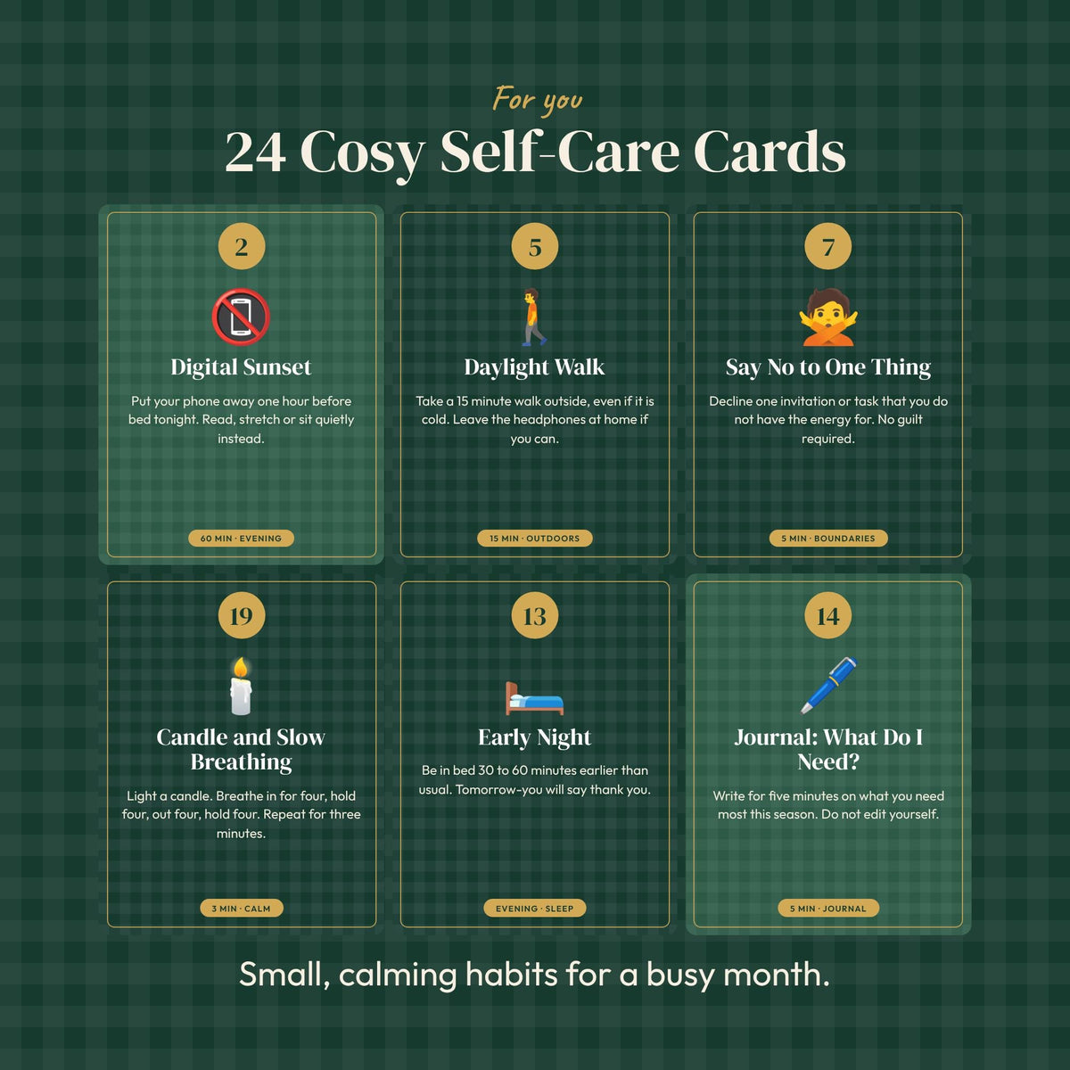Printable Advent Calendar Activity Cards, Editable Digital Advent Calendar, Family and Adult Self Care Christmas Countdo