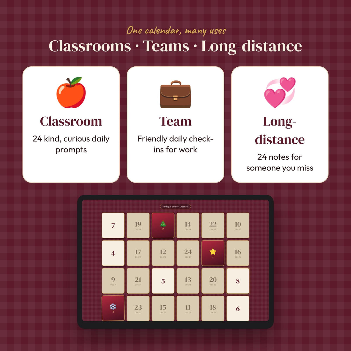 Printable Advent Calendar Activity Cards, Editable Digital Advent Calendar, Family and Adult Self Care Christmas Countdo